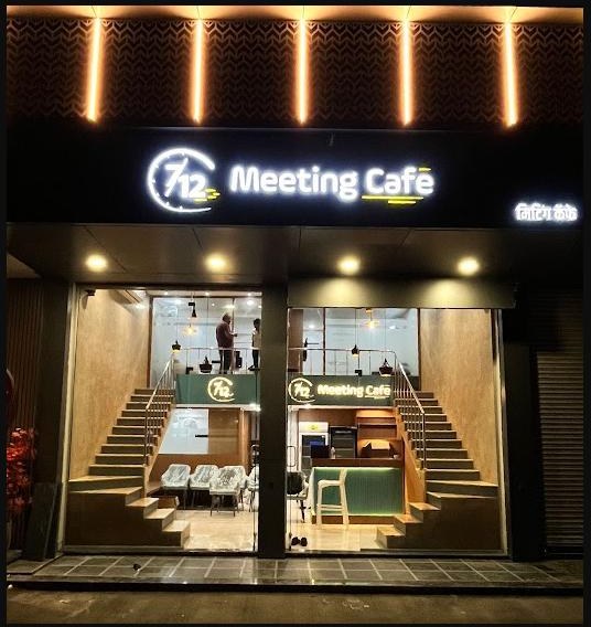 7/12 Meeting Café storefront, Sinhgad Road, Pune